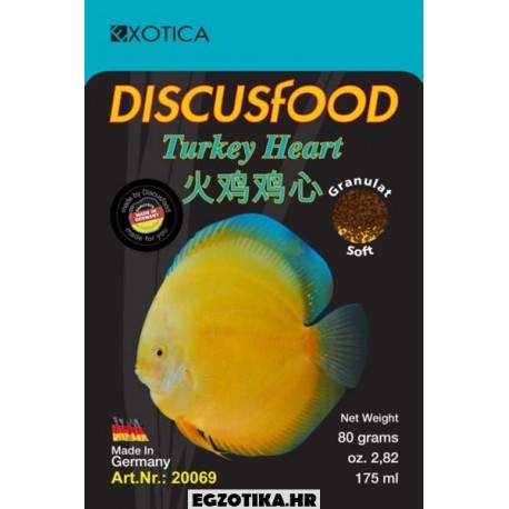 Turkey Heart Discus Food Soft (XL)