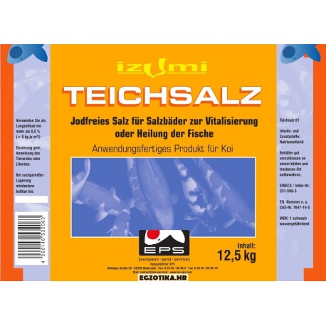 IZUMI Pond salt - nejodirana sol 12,5 kg