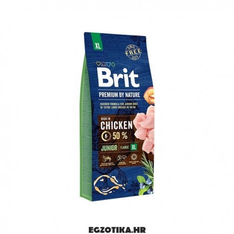 Brit Premium By Nature Junior Extra Large Piletina 15 kg